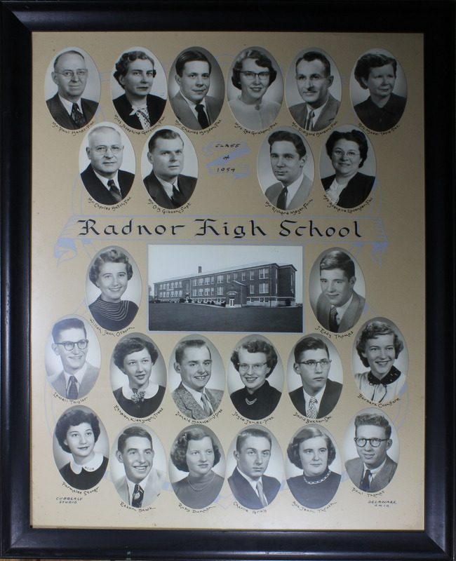 Radnor High School Senior Class Picture 1954