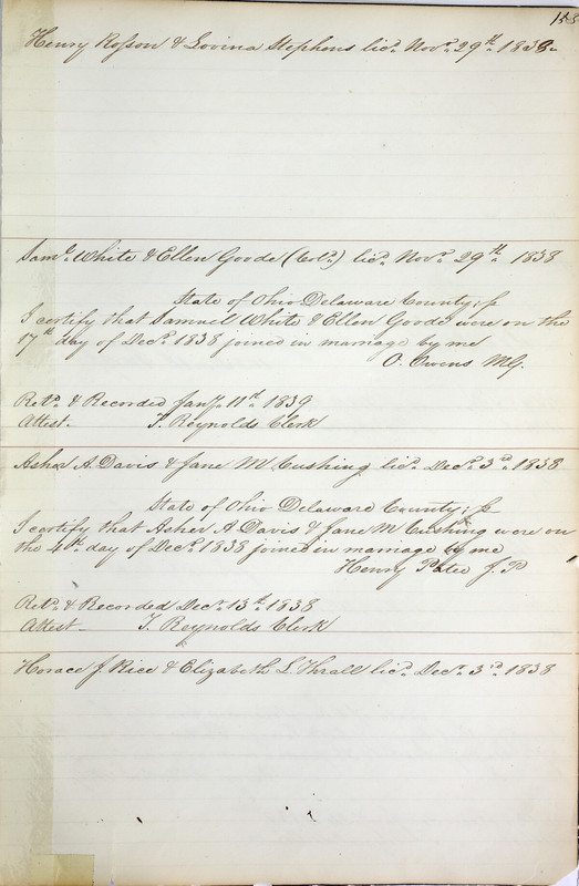 Marriage Records Vol.1 1835-1845 (p. 157)