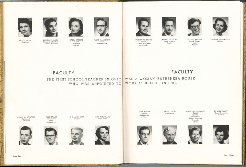 Big Walnut High School Yearbook. 1953: The Flame (p. 10)