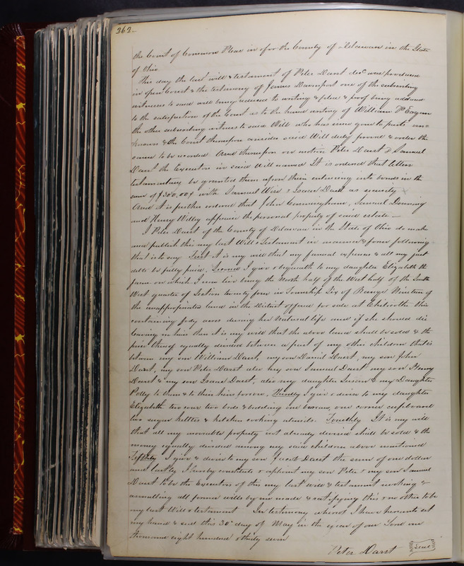 Delaware County Ohio Will Records Vol. 2 1835-1850 (p. 307)