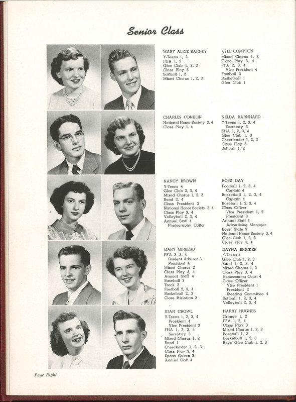 Big Walnut High School Yearbook. 1951: The Flame (13)