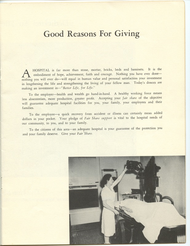 The Jane M. Case Hospital Building Campaign (p. 9)