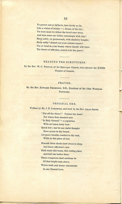 Rules and Regulations and Articles of Association of Oak Grove Cemetery (p. 13)