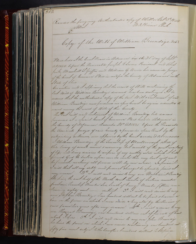 Delaware County Ohio Will Records Vol. 2 1835-1850 (p. 327)