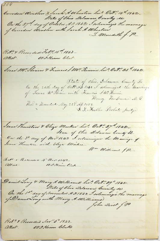 Marriage Records Vol.1 1835-1845 (p. 358)