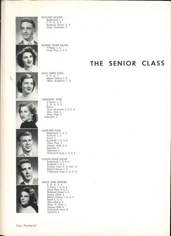 Big Walnut High School Yearbook. 1952: The Flame (p. 29)