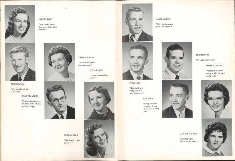 Big Walnut High School Yearbook. 1961: The Flame (p. 14)