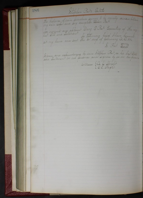 Delaware County Ohio Will Records Vol. 7 1883-1887 (p. 346)