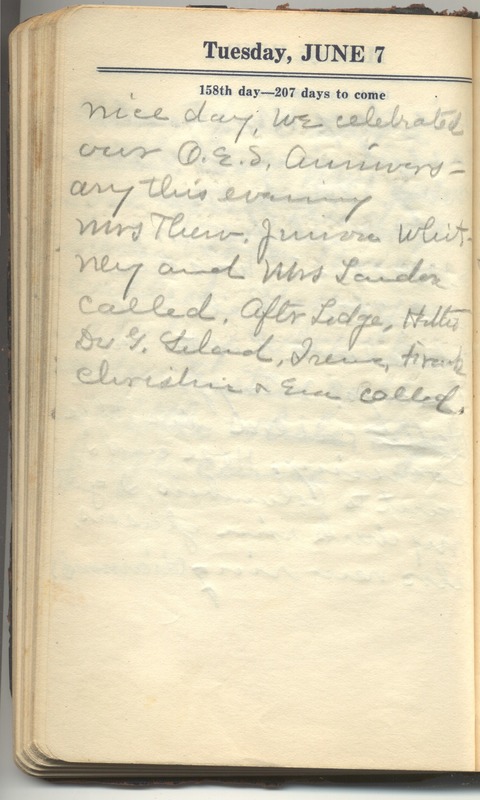 Roberta Hopkins' Diary 1927 (p. 164)