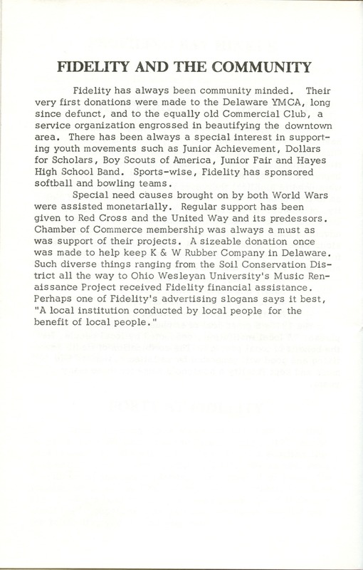 Fidelity Federal Savings and Loan Association 100 Years (p. 31)