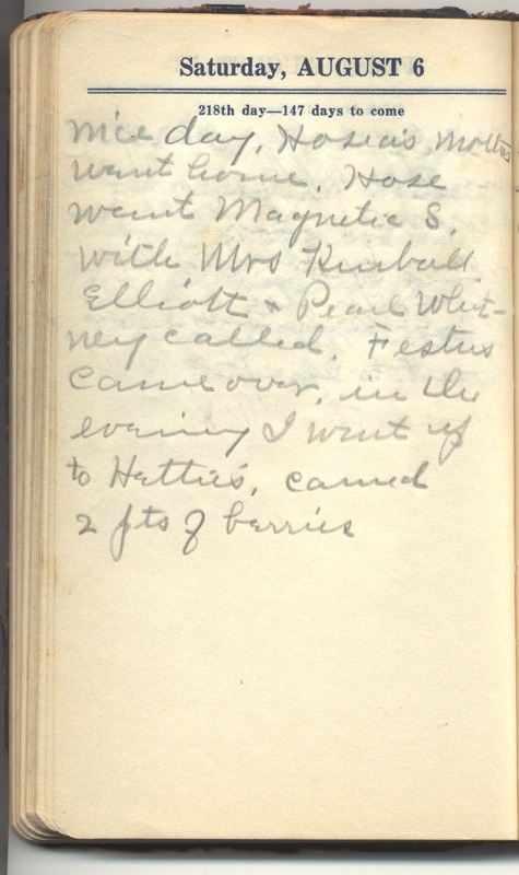 Roberta Hopkins' Diary 1927 (p. 224)