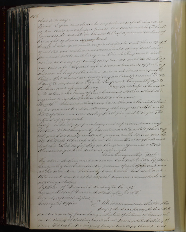 Delaware County Ohio Will Records Vol. 2 1835-1850 (p. 449)