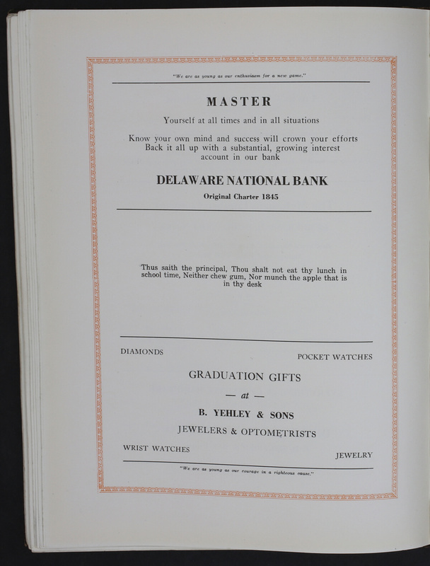 The Delcoan 1925. The annual yearbook of the twelve centralized schools of Delaware County (p. 152)