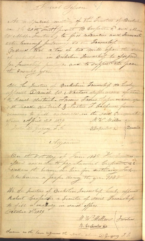 Record Book of Berkshire Township No. 2 1807-1843 (p. 102)