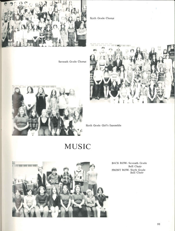 Big Walnut Elementary School. Galena, Harlem, Sunbury, Middle School. 1972-1973 (p. 95)