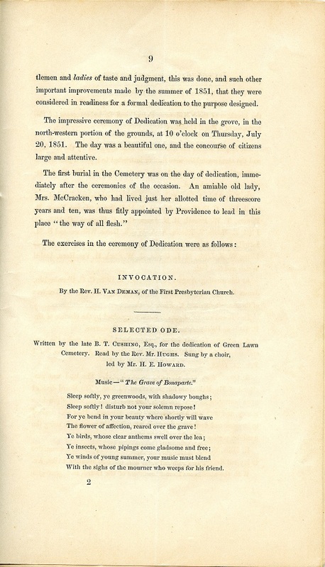 Rules and Regulations and Articles of Association of Oak Grove Cemetery (p. 12)