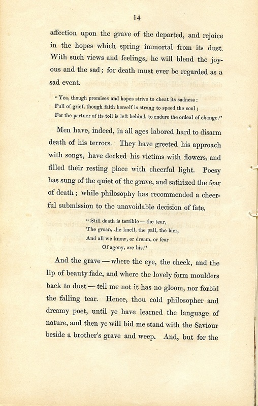 Rules and Regulations and Articles of Association of Oak Grove Cemetery (p. 17)