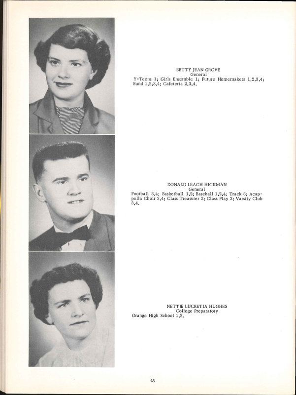 Big Walnut High School Yearbook. 1954: The Flame (p. 49)