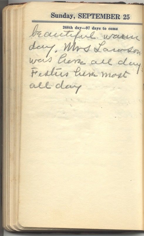 Roberta Hopkins' Diary 1927 (p. 274)