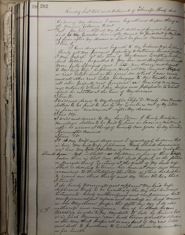 Delaware County Ohio Will Records Vol. 5 1869-1876 (p. 325)