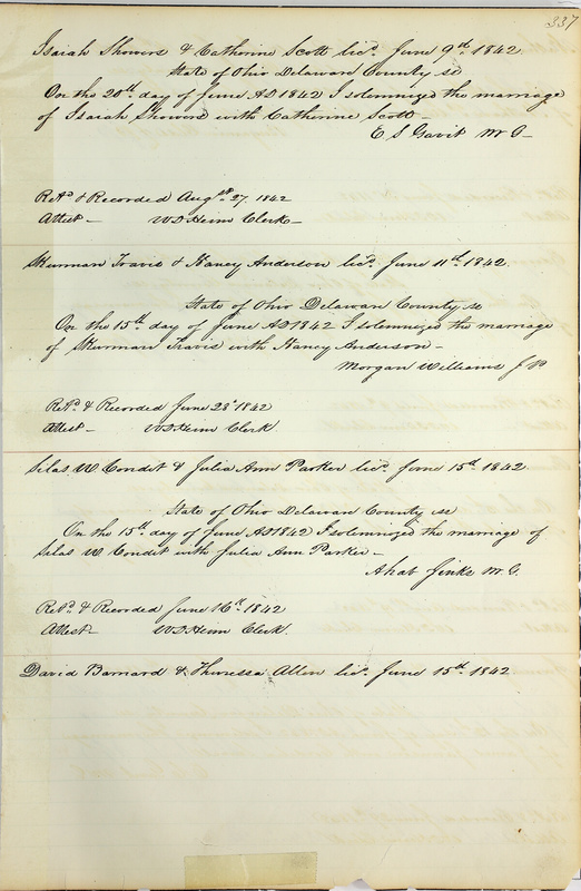 Marriage Records Vol.1 1835-1845 (p. 341)