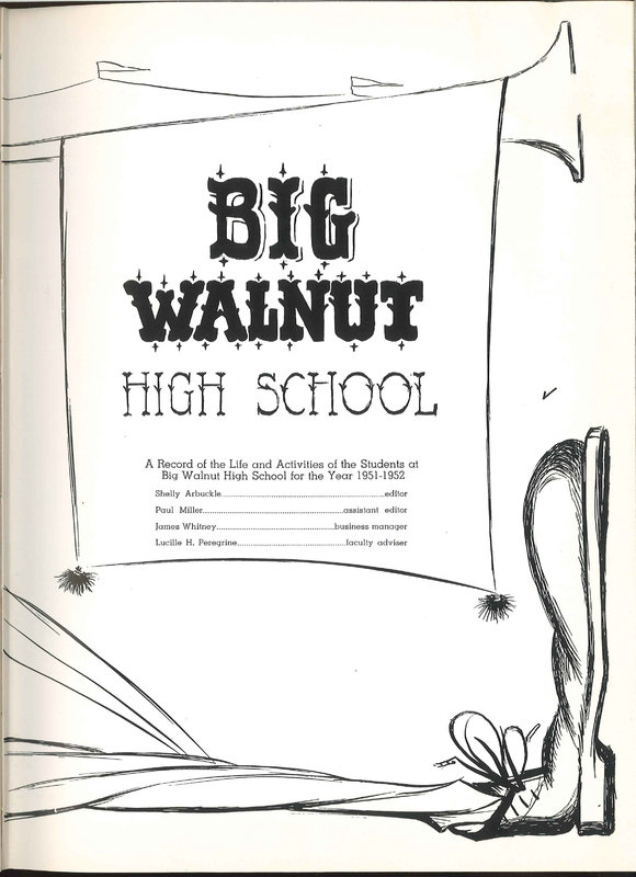 Big Walnut High School Yearbook. 1952: The Flame (p. 8)