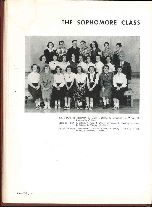 Big Walnut High School Yearbook. 1952: The Flame (p. 35)