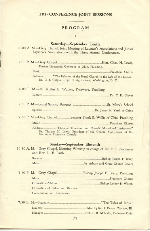 Tri-Conference Program (p. 11)