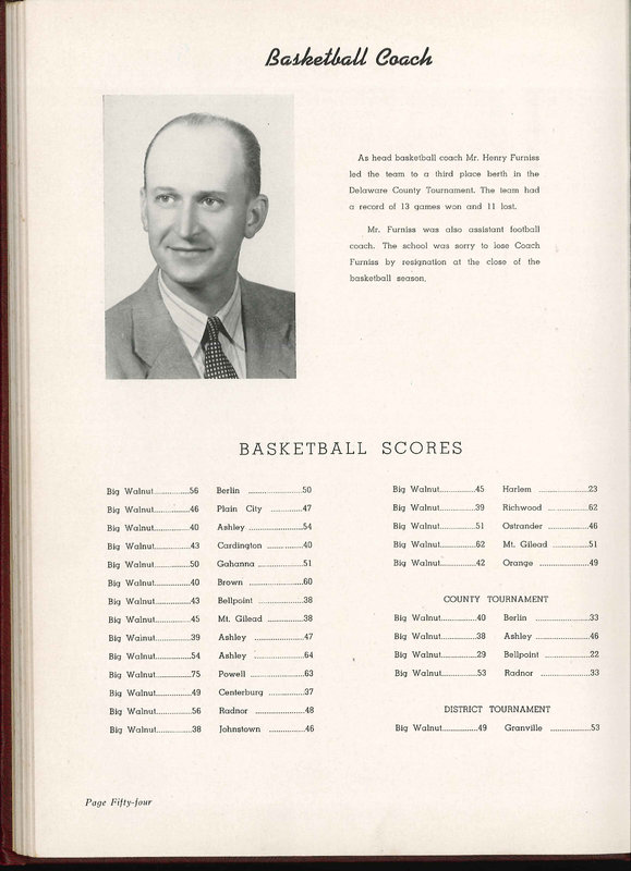 Big Walnut High School Yearbook. 1951: The Flame (59)