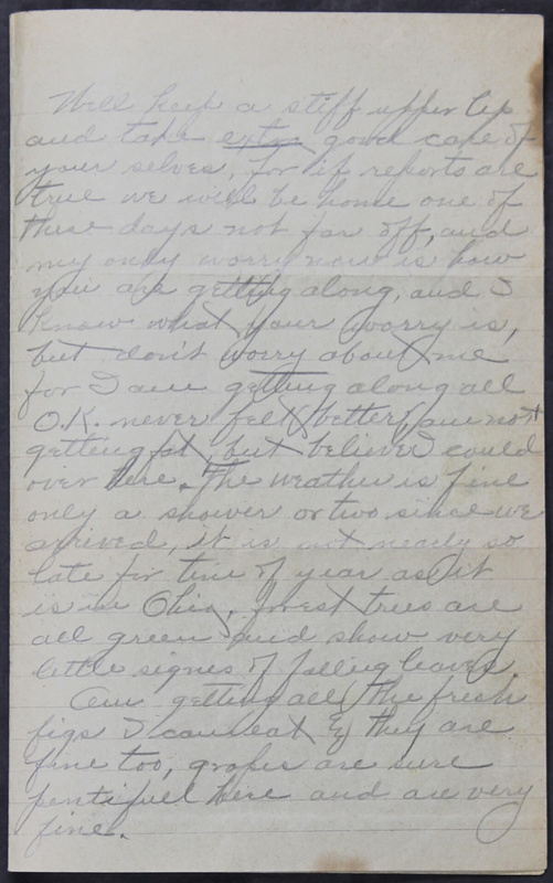 Charlie C. Bricker World War I Letters (p. 67)