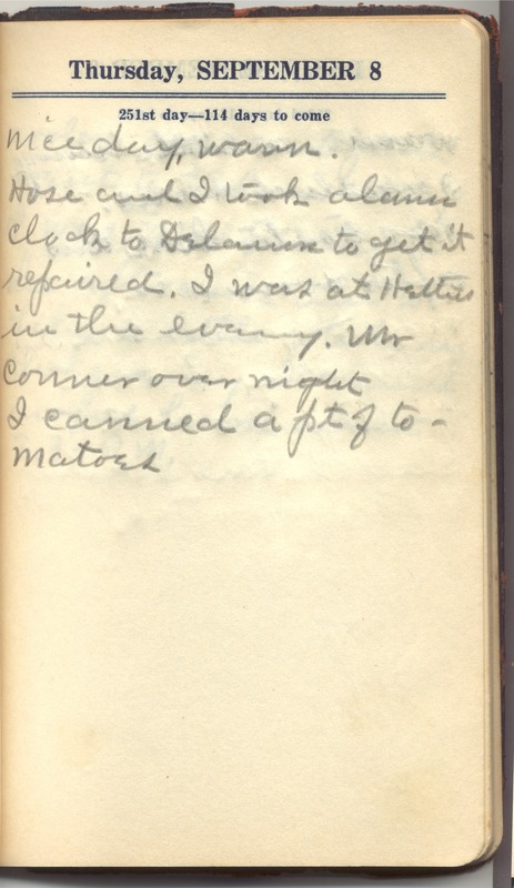 Roberta Hopkins' Diary 1927 (p. 257)