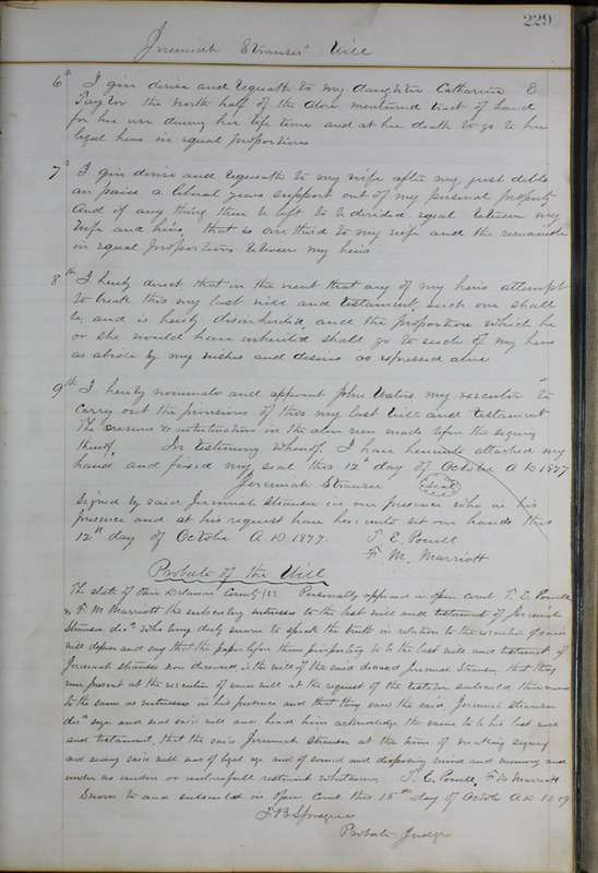 Delaware County Ohio Will Records Vol. 6 1876-1883 (p. 286)