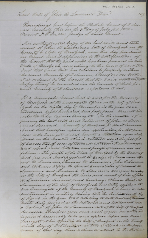 Delaware County Ohio Will Records Vol. 3 1850-1859 (p. 241)