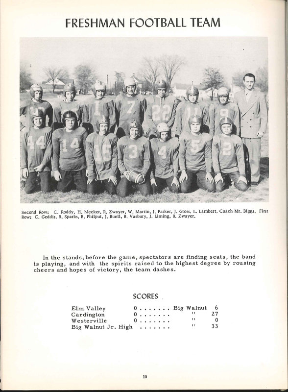 Big Walnut High School Yearbook. 1954: The Flame (p. 11)