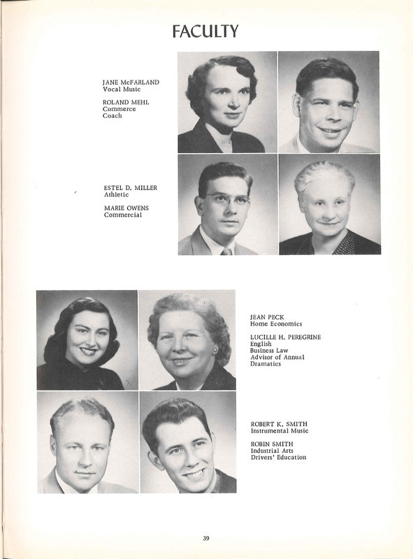 Big Walnut High School Yearbook. 1954: The Flame (p. 40)