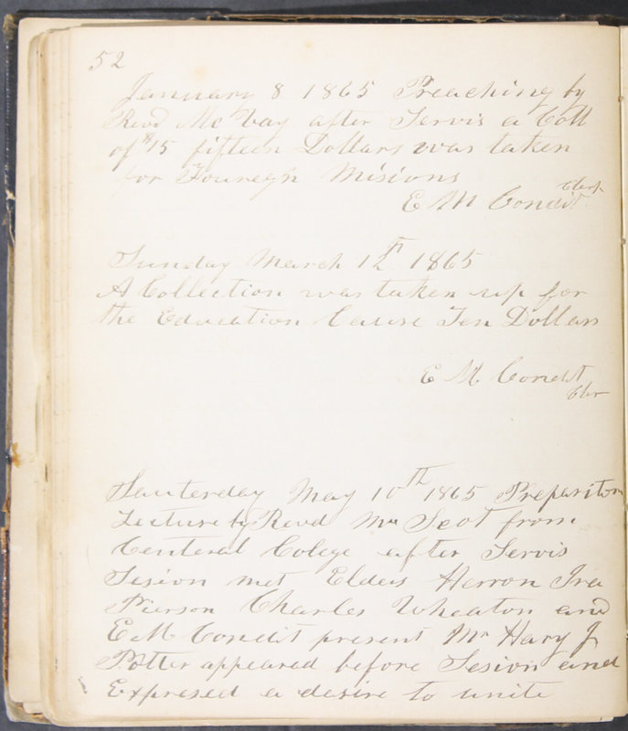 Sessional Records of the 1st Presbyterian Church of Trenton, Delaware Co., Ohio, 1831 (p. 58)