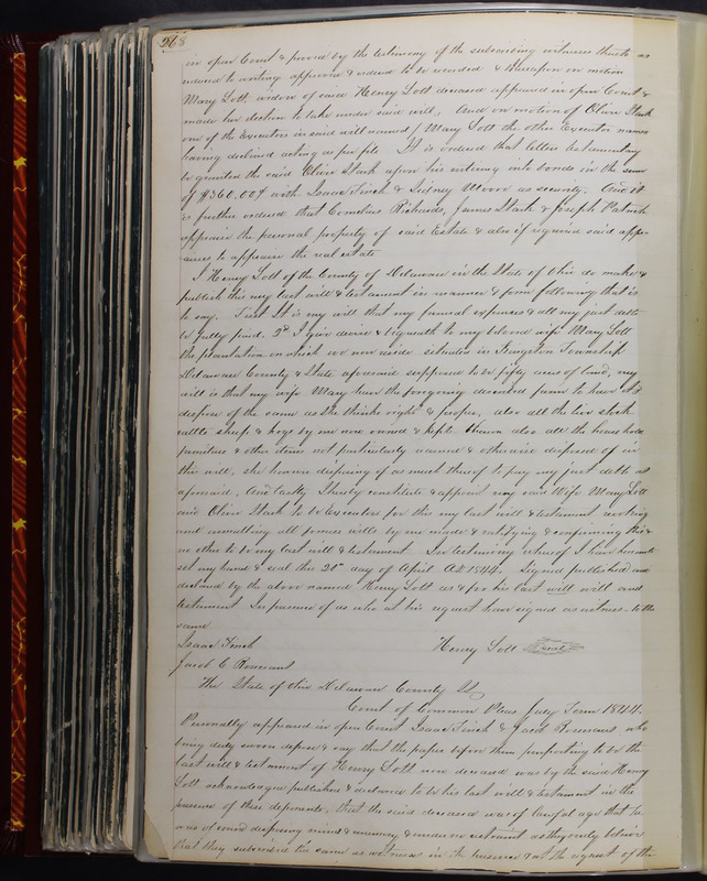 Delaware County Ohio Will Records Vol. 2 1835-1850 (p. 313)