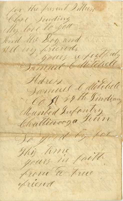 Mitchell Family Civil War Letters (p. 29)