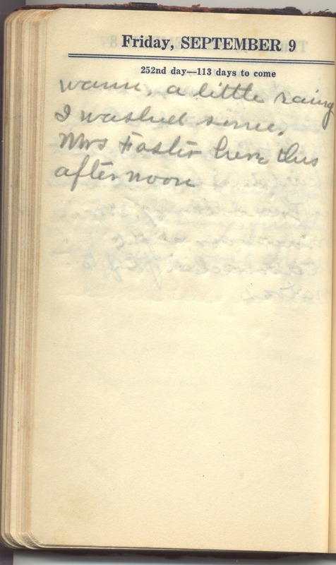 Roberta Hopkins' Diary 1927 (p. 258)