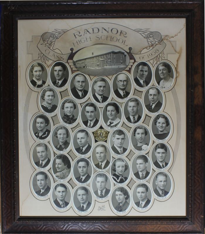 Radnor High School Senior Class Picture 1938