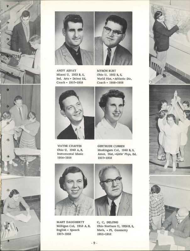 Big Walnut High School Yearbook. 1958: The Flame (12)