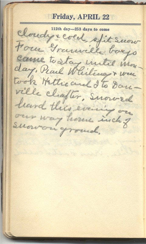 Roberta Hopkins' Diary 1927 (p. 118)