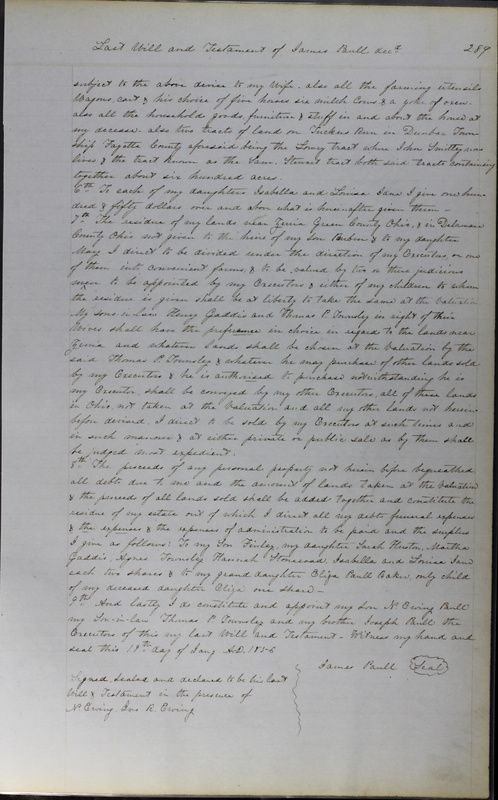 Delaware County Ohio Will Records Vol. 3 1850-1859 (p. 341)