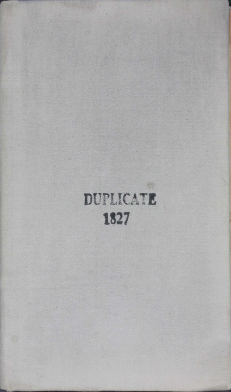 Delaware County Tax Duplicate 1827 (p. 1)