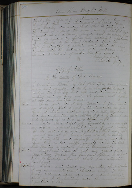 Delaware County Ohio Will Records Vol. 6 1876-1883 (p. 633)