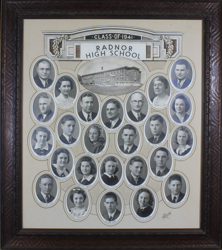 Radnor High School Senior Class Picture 1941