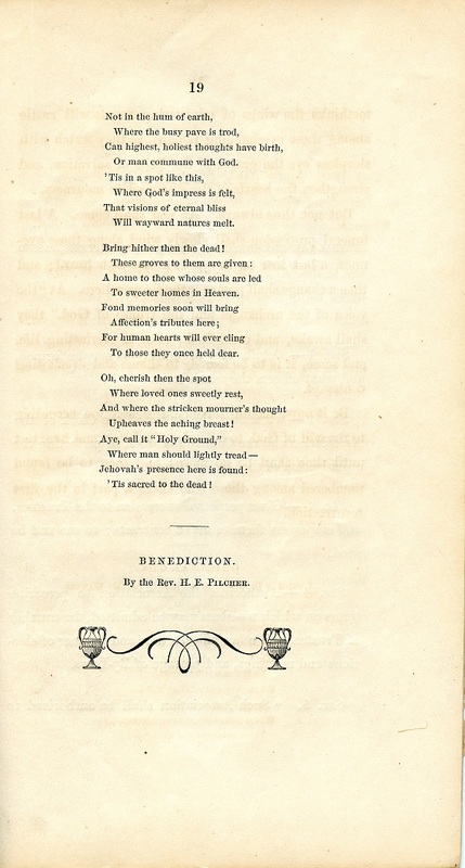 Rules and Regulations and Articles of Association of Oak Grove Cemetery (p. 22)