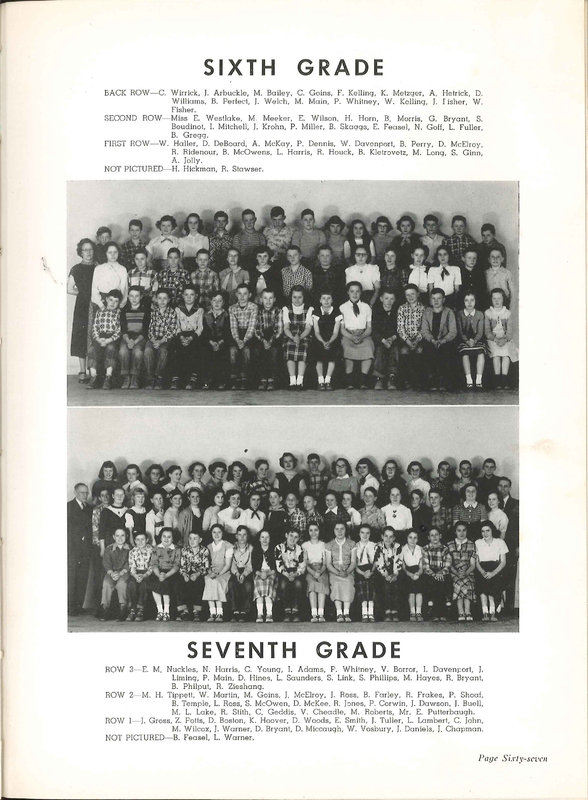 Big Walnut High School Yearbook. 1952: The Flame (p. 70)