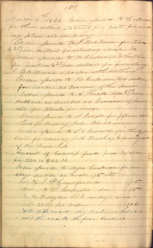 Record Book of Berkshire Township No. 2 1807-1843 (p. 172)