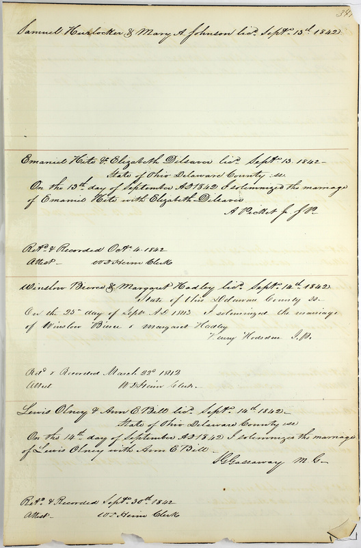 Marriage Records Vol.1 1835-1845 (p. 353)